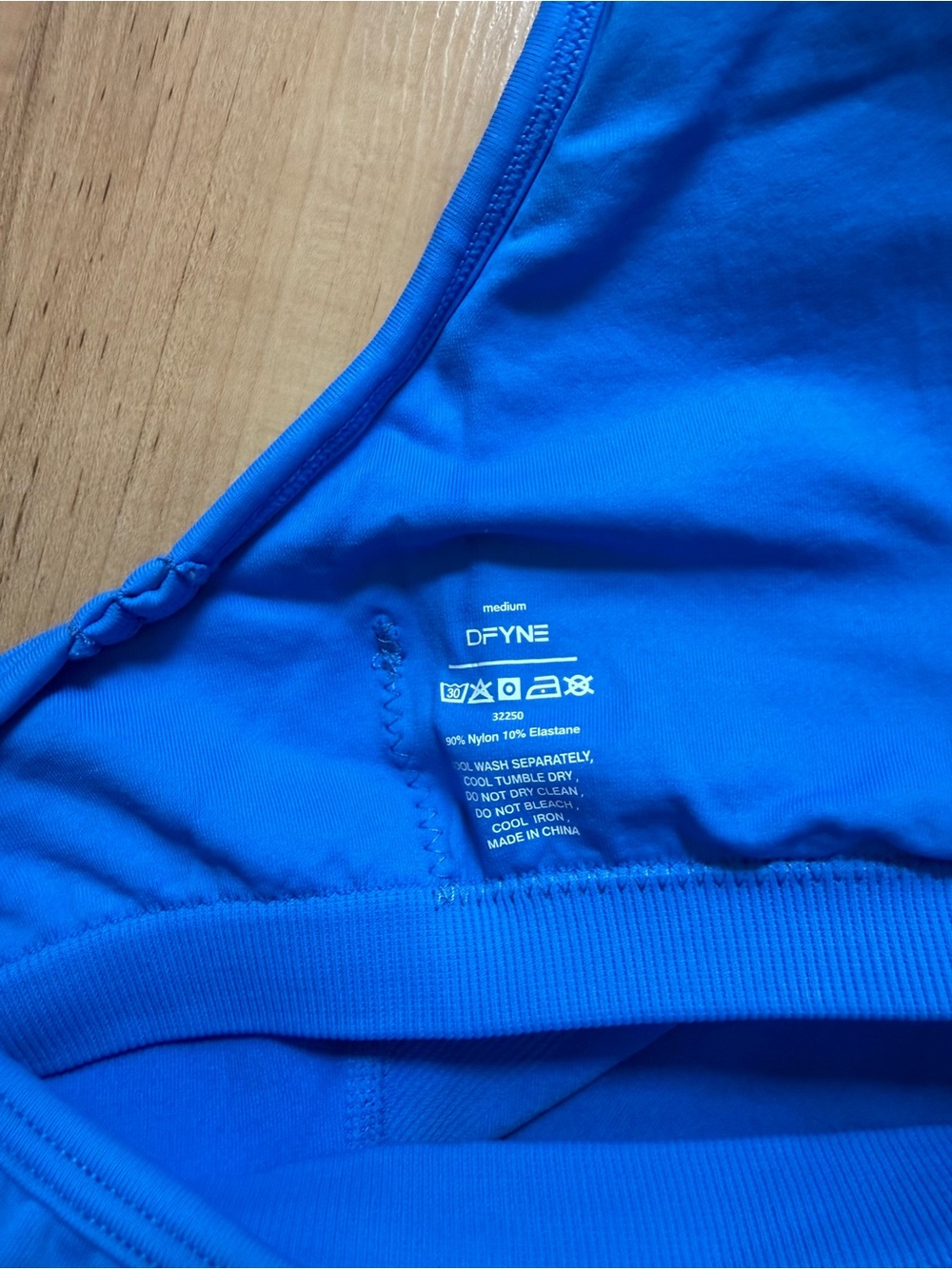Electric Blue dfyne impact strappy top size medium - Picture 3 of 3